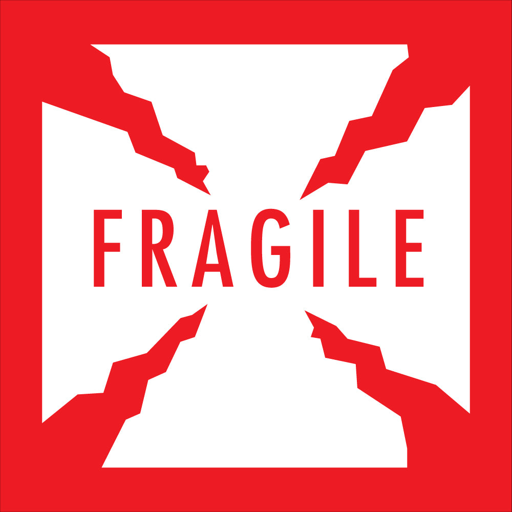 Label 4" x 4" "FRAGILE" psl2
