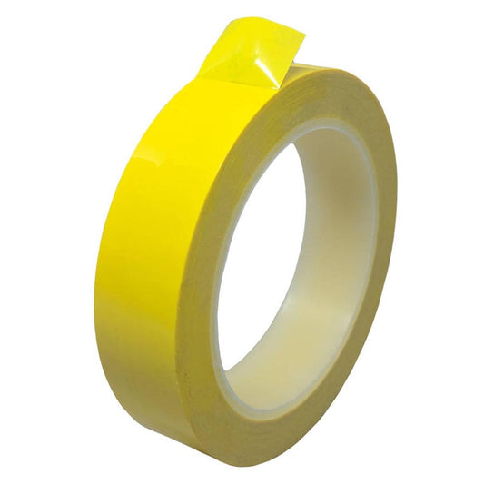 Tape Poly Vinyl Yellow 18mm x 72yds