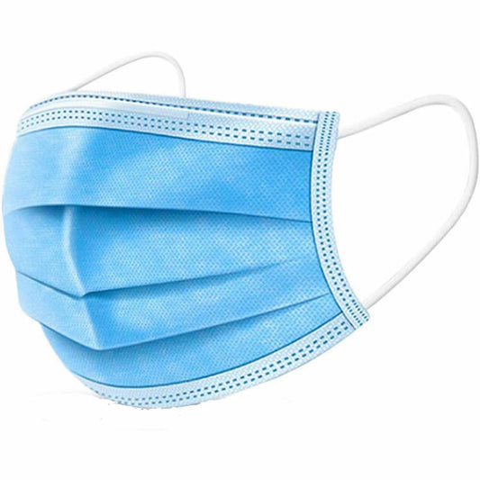 Face mask looped ear blue 50/pk