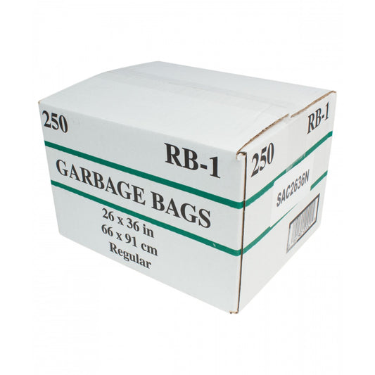 Garbage Bag 26" x 36" Regular Black