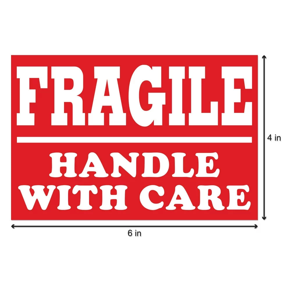 Label 4" x 6" "FRAGILE" psl55