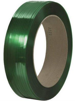 Strapping Poly 5/8" 16" x 6" Green 1400lb cap .035 4000'