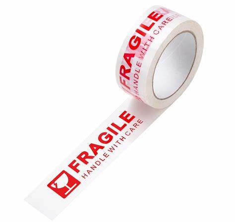 Tape "Fragile Handle with Care" 48mm x 66m Bilingual